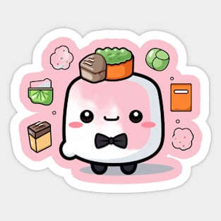 kawaii bento sushi T-Shirt cute  funny Sticker